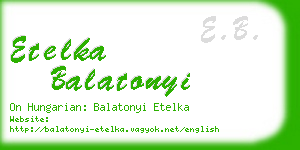 etelka balatonyi business card